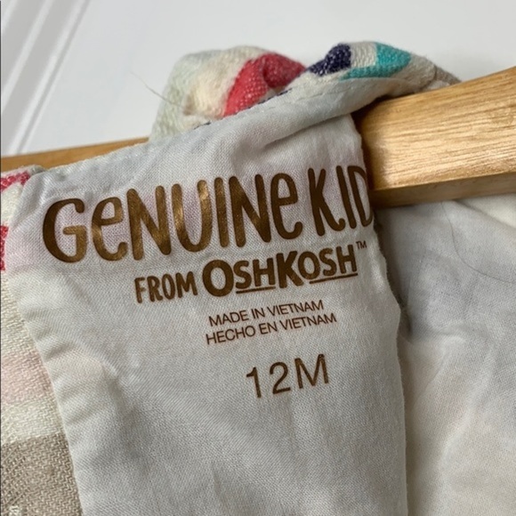 Girls OshKosh Striped Romper 12M - Picture 7 of 8